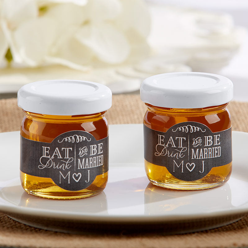 Personalized Clover Honey - Eat, Drink & Be Married (Set of 12)