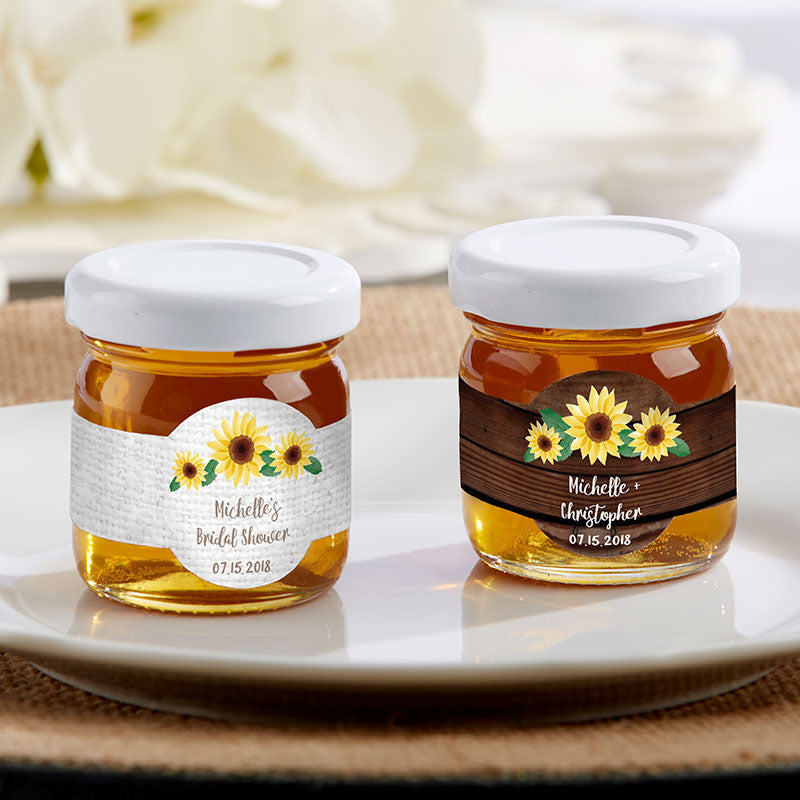 Personalized Clover Honey - Sunflower (Set of 12)