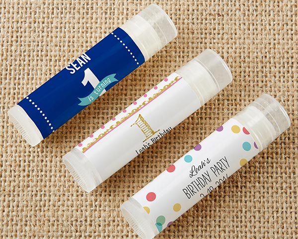 Personalized Lip Balm - Birthday (Set of 12)