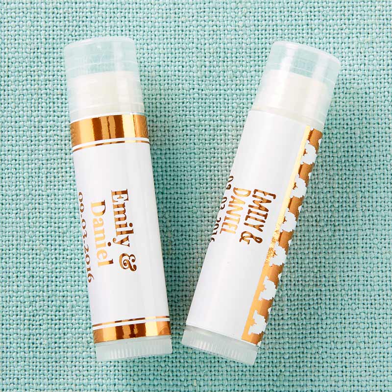 Personalized Lip Balm - Copper Foil (Set of 12)