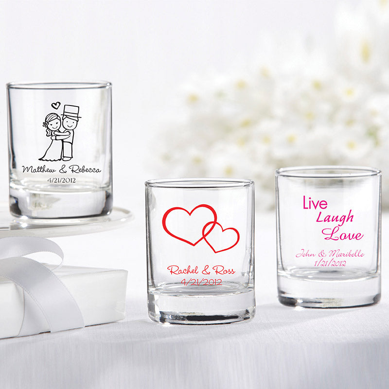 Personalized 2 oz. Shot Glass/Votive Holder Alternate Image 7, Kate Aspen | Shot Glasses