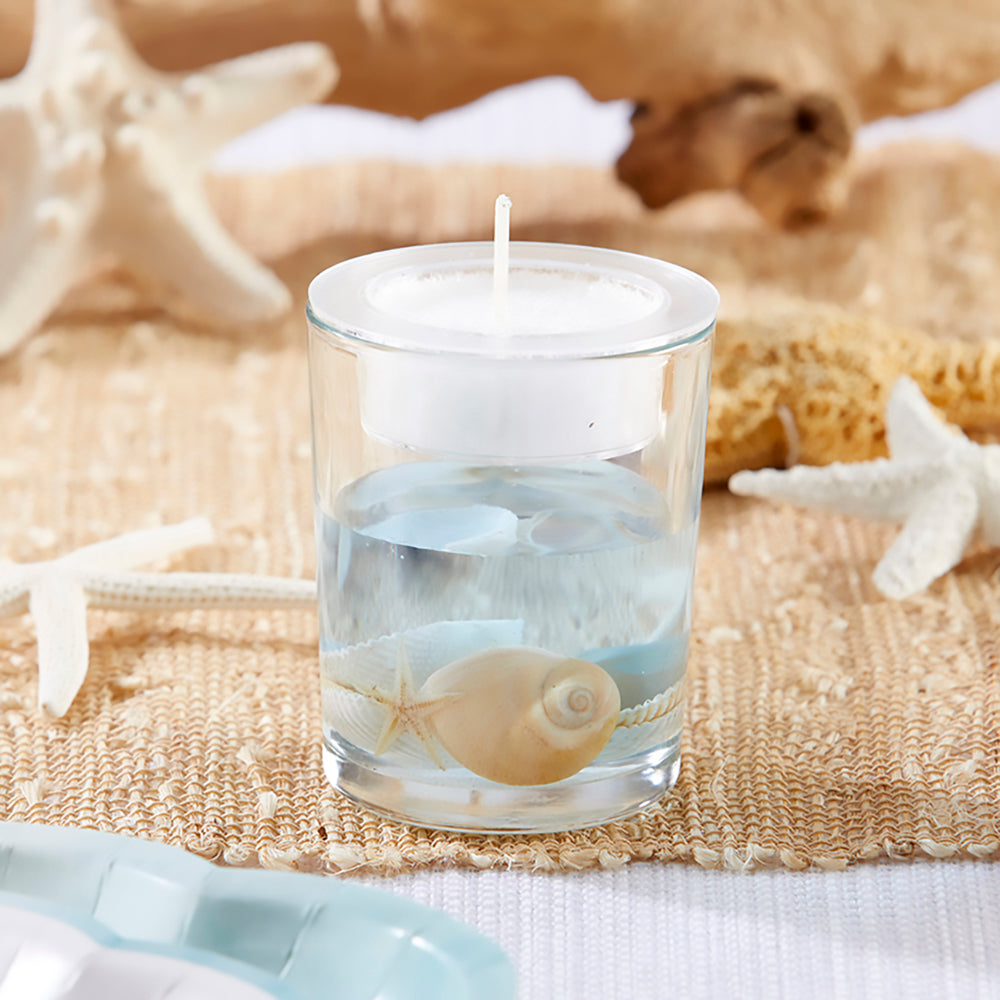 Seashell Gel Tea Light Holder Alternate Image 2, Kate Aspen | Candles & Votives