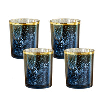 Thumbnail for Blue Mercury Glass Tea Light Holder (Set of 4) Alternate Image 8, Kate Aspen | Candles & Votives