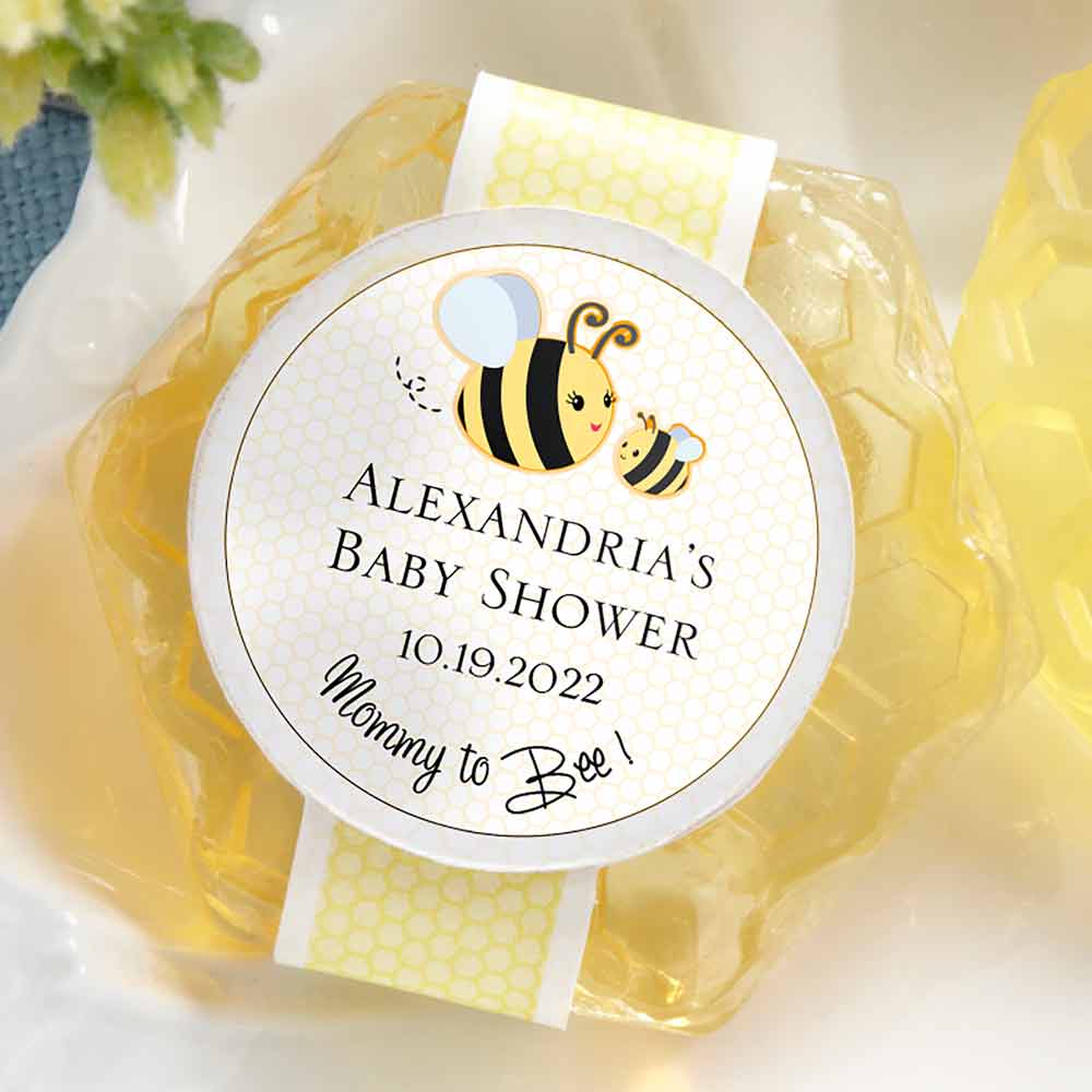 Mommy To Bee Honey Scented Honeycomb Soap (Set of 4) Alternate Image 4, Kate Aspen | Bath & Soap