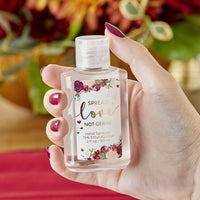 Thumbnail for 2 oz. Hand Sanitizer - Burgundy Blush Floral (Set of 12) Alternate Image 2, Kate Aspen | Hand Sanitizer