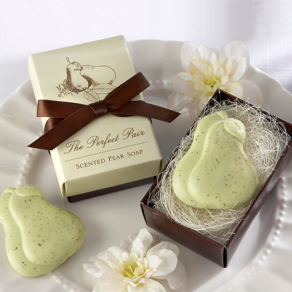The Perfect Pair Scented Pear Soap (Set of 4) Main Image, Kate Aspen | Bath & Soap