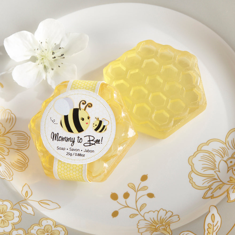 Mommy To Bee Honey Scented Honeycomb Soap (Set of 4) Main Image, Kate Aspen | Bath & Soap
