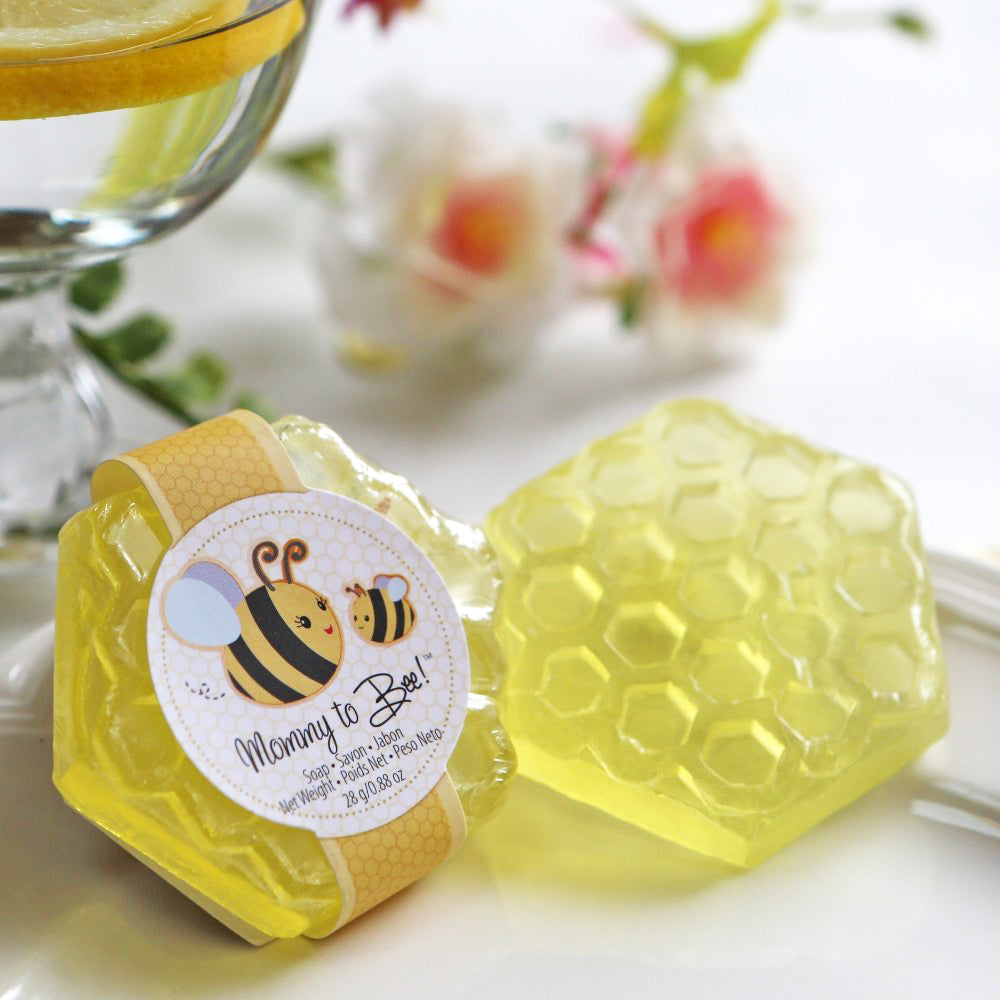 Mommy To Bee Honey Scented Honeycomb Soap (Set of 4) Alternate Image 7, Kate Aspen | Bath & Soap