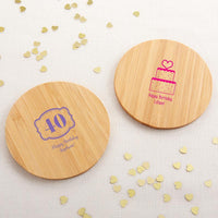 Thumbnail for Personalized Wood Round Coaster - Birthday (Set of 12)