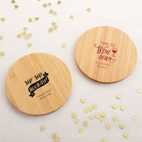 Thumbnail for Personalized Wood Round Coaster - Celebration (Set of 12)