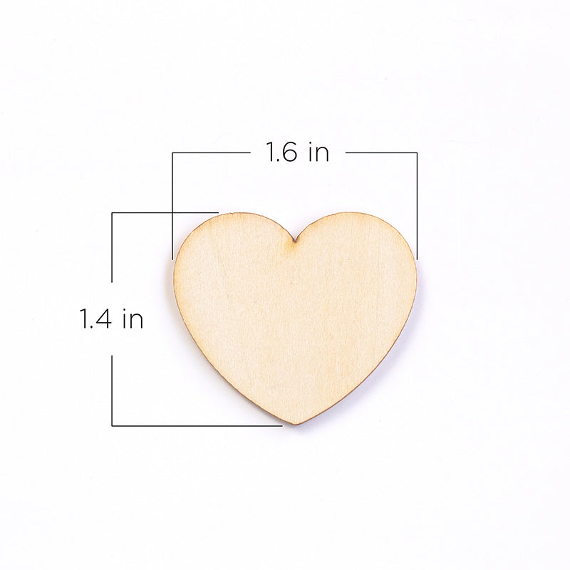 Wooden Hearts for Guest Book Alternative (Set of 75) Alternate Image 4, Kate Aspen | Frames