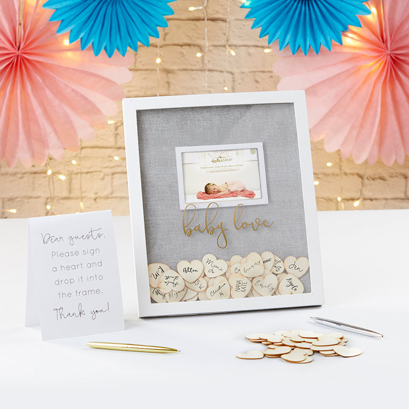 Wooden Hearts for Guest Book Alternative (Set of 75) Alternate Image 7, Kate Aspen | Frames