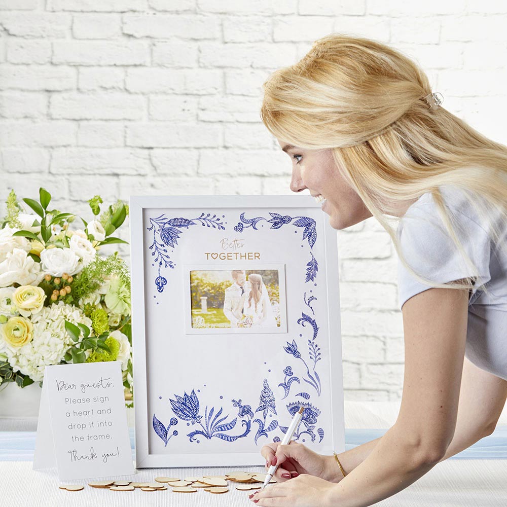 Wedding Guest Book Alternative - Blue Willow Alternate Image 2, Kate Aspen | Guest Book