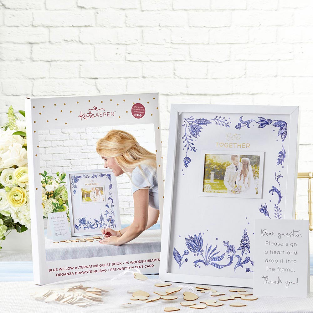 Wedding Guest Book Alternative - Blue Willow Alternate Image 4, Kate Aspen | Guest Book