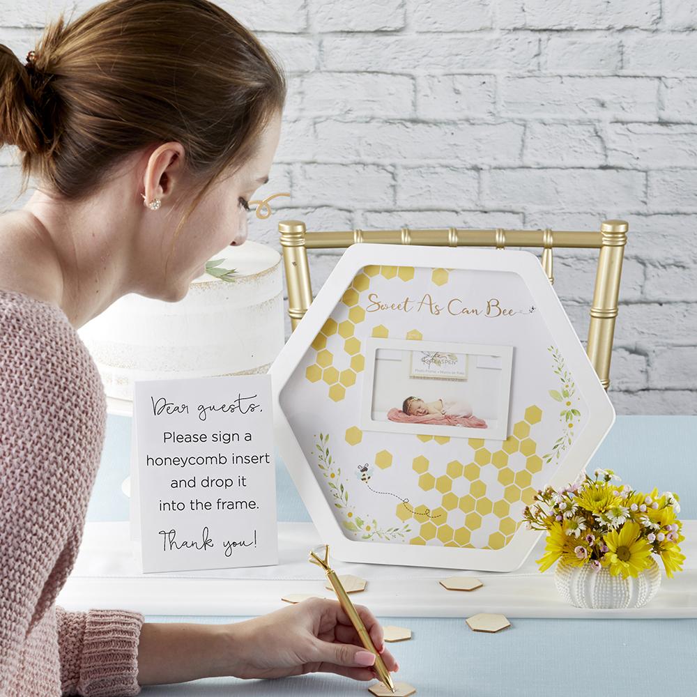 Baby Shower Guest Book Alternative - Sweet As Can Bee | Kate Aspen