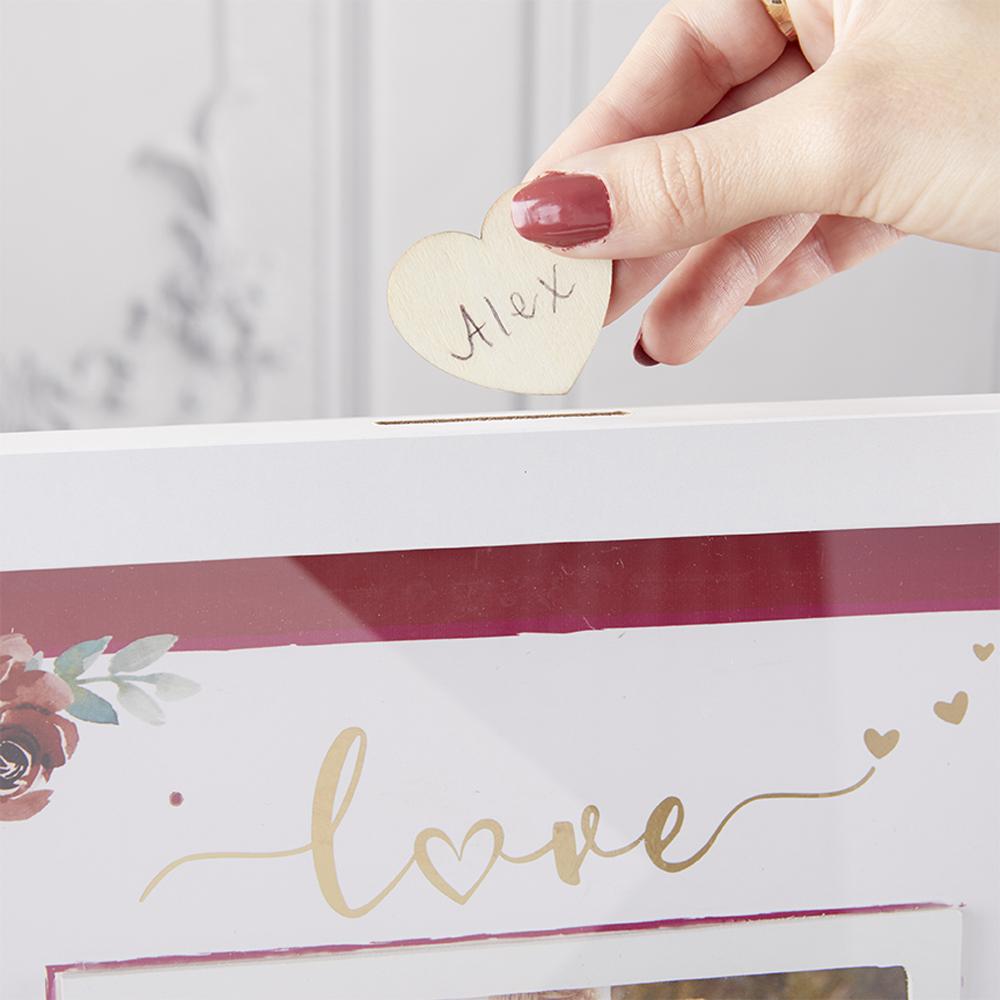 Wedding Guest Book Alternative - Burgundy Blush Floral Alternate Image 4, Kate Aspen | Guest Book