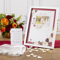 Thumbnail for Wedding Guest Book Alternative - Burgundy Blush Floral Main Image, Kate Aspen | Guest Book