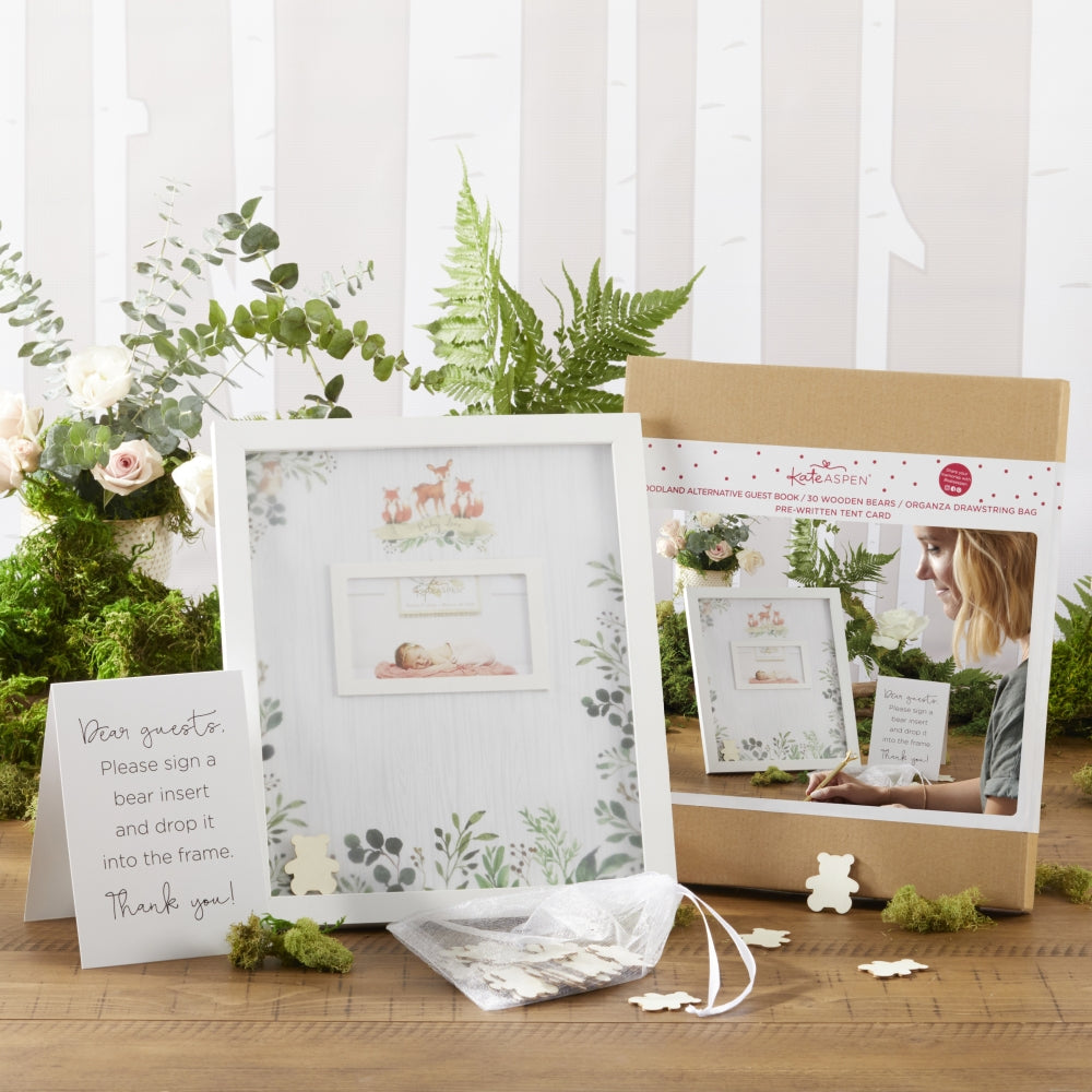 Baby Shower Guest Book Alternative - Woodland Baby Main Image, Kate Aspen | Guest Book