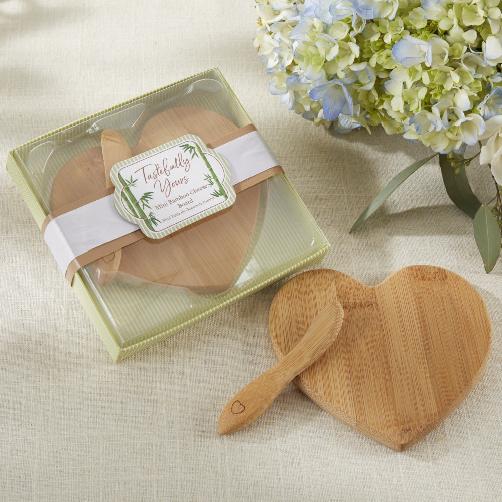 Tastefully Yours Heart Shaped Bamboo Cheese Board Alternate Image 7, Kate Aspen | Kitchen & Barware