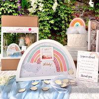 Baby Shower Guest Book Alternative - Boho Rainbow Frame Main Image, Kate Aspen | Guest Book