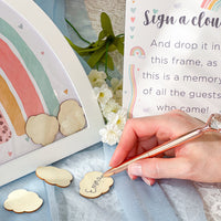 Baby Shower Guest Book Alternative - Boho Rainbow Frame Alternate Image 3, Kate Aspen | Guest Book
