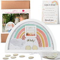 Baby Shower Guest Book Alternative - Boho Rainbow Frame Alternate Image 7, Kate Aspen | Guest Book