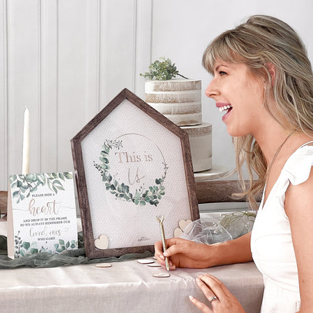 Wedding Guest Book Alternative - Modern Rustic House Shape Alternate Image 2, Kate Aspen | Guest Book