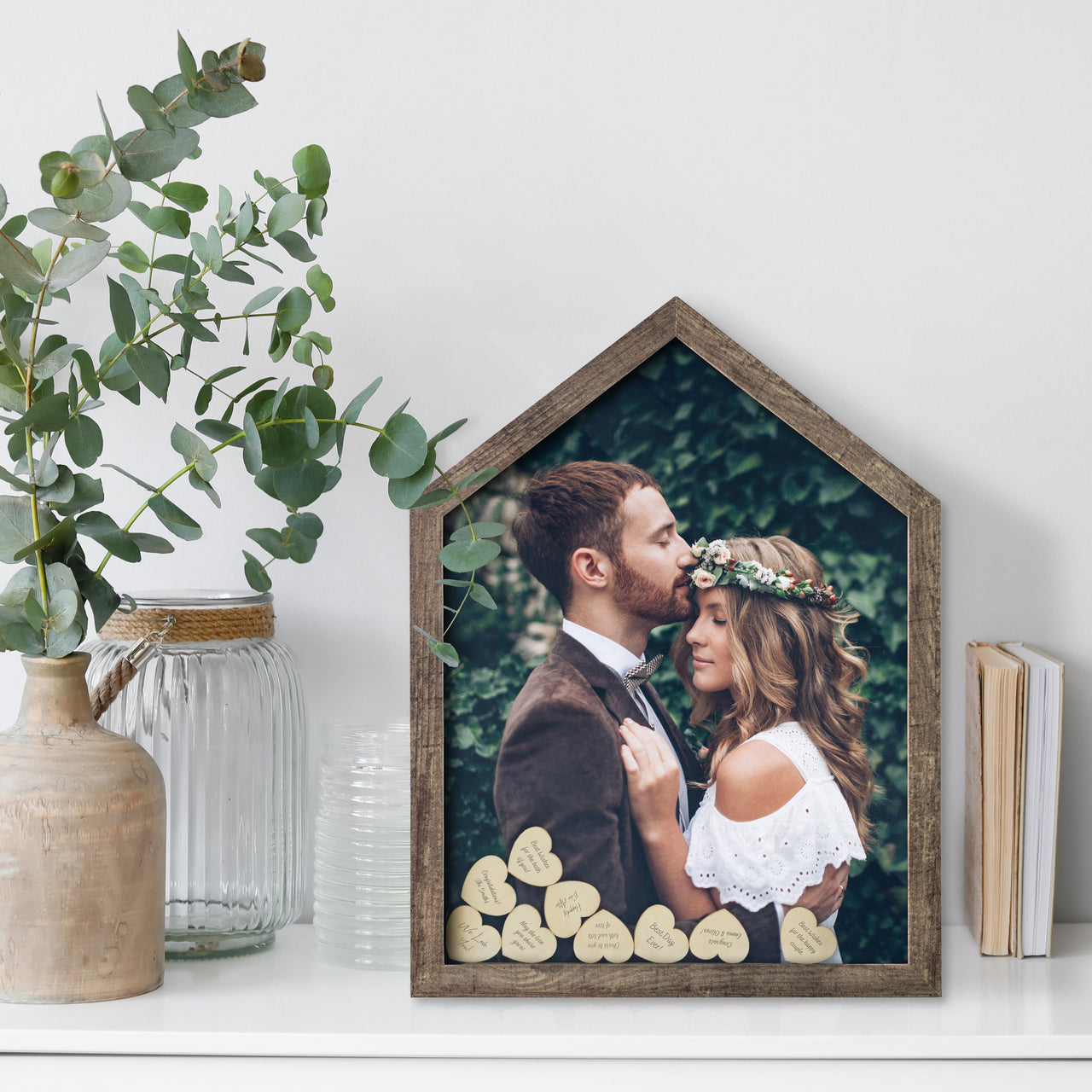 Rustic Brown Wood Card Box | Kate Aspen