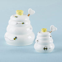 Sweet As Can Bee Ceramic Honey Pot with Wooden Dipper Alternate Image 5 Kate Aspen | Honey Pot