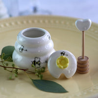 Thumbnail for Meant to Bee Ceramic Honey Pot with Wooden Dipper