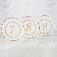 Thumbnail for Tea Time Vintage Plate Table Numbers (7-12) Main Image, Kate Aspen | Table Numbers