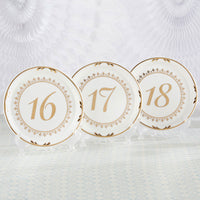 Thumbnail for Tea Time Vintage Plate Table Numbers (13-18) Main Image, Kate Aspen | Table Numbers