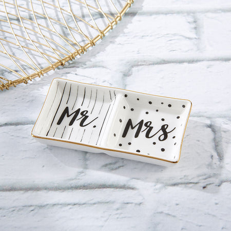 Mr. & Mrs. Ring Dish Main Image, Kate Aspen | Ring Dish