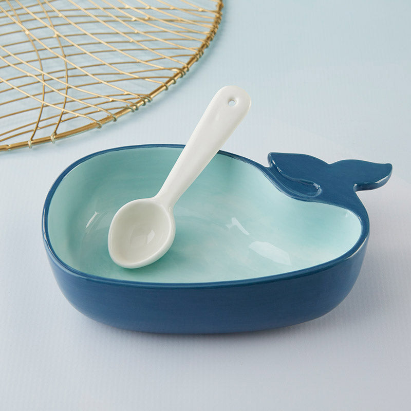 Whale Shaped Dip Bowl & Spoon
