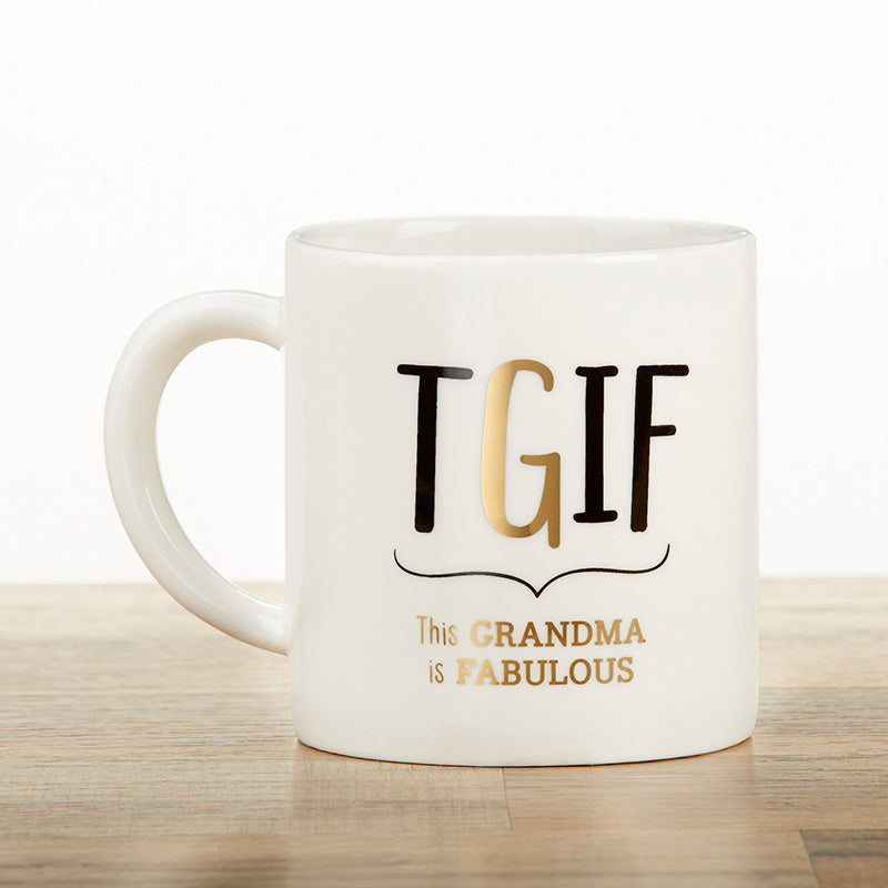 Grandma TGIF 16 oz. White Coffee Mug