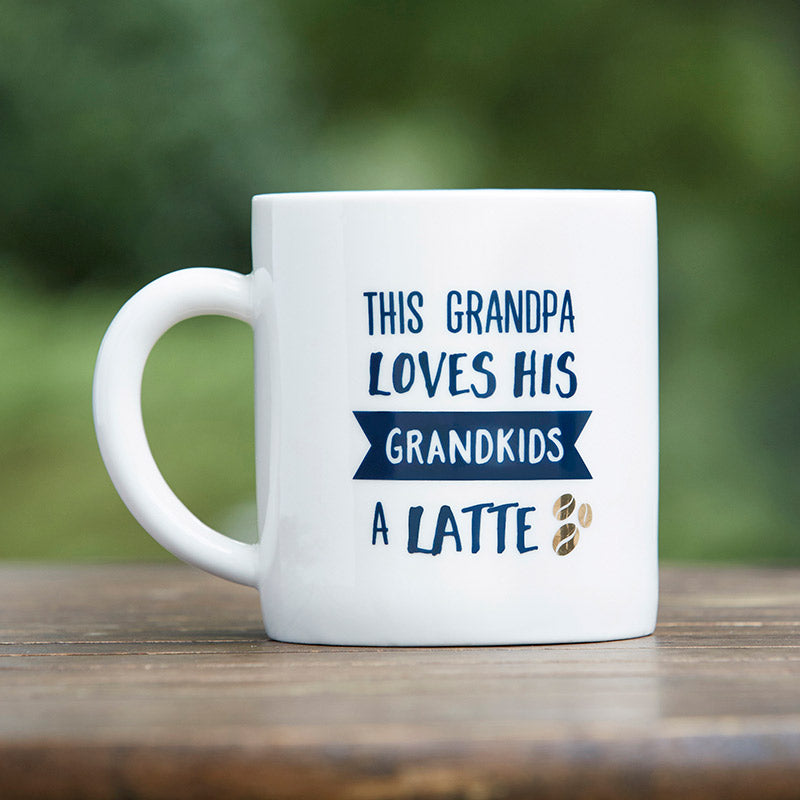Grandpa Latte 16 oz. White Coffee Mug Main Image, Kate Aspen | Coffee Mug
