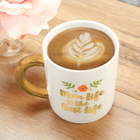 Thumbnail for Mom Life 16 oz. Mug with Gold Foil Handle