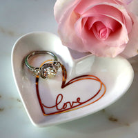 Thumbnail for Heart Shaped Trinket Dish - Small Alternate Image 8, Kate Aspen | Trinket Dish