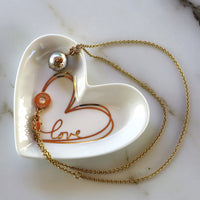 Thumbnail for Heart Shaped Trinket Dish - Small Alternate Image 5, Kate Aspen | Trinket Dish