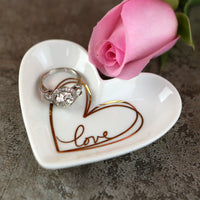 Thumbnail for Heart Shaped Trinket Dish - Small Main Image0, Kate Aspen | Trinket Dish