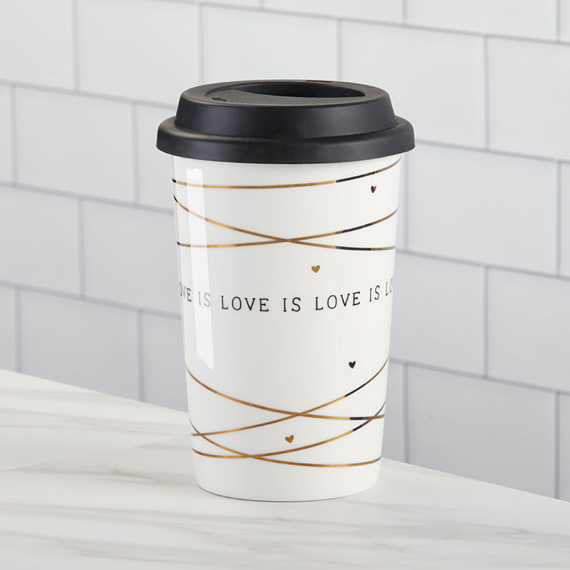 Love is Love 15 oz. Ceramic Travel Mug