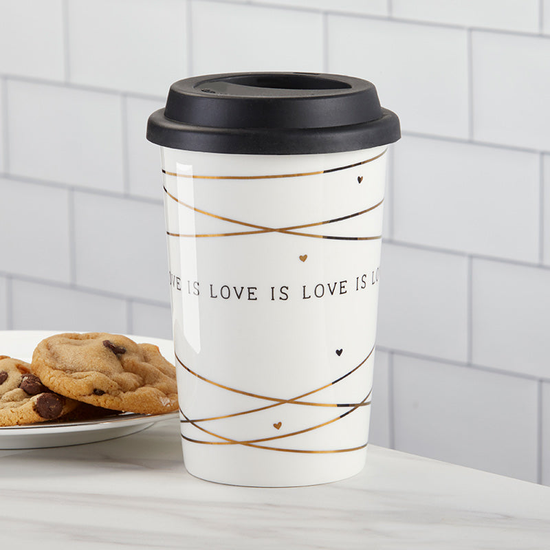 Love is Love 15 oz. Ceramic Travel Mug