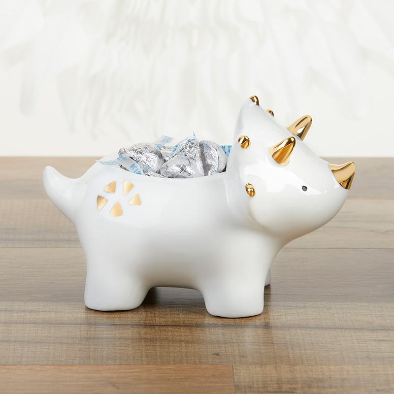 Dinosaur Ceramic Planter Alternate Image 5, Kate Aspen | Planter