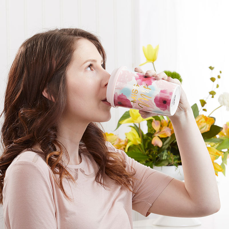 Miss to Mrs. 15 oz. Ceramic Travel Mug