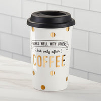 Thumbnail for Works Well With Others 15 oz. Ceramic Travel Mug