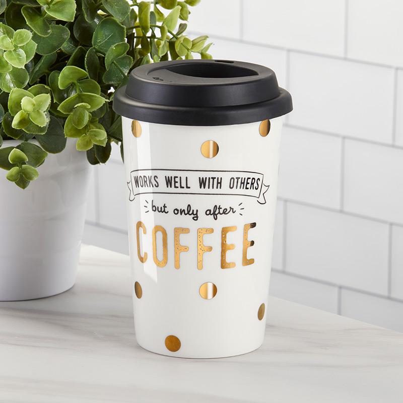 Works Well With Others 15 oz. Ceramic Travel Mug