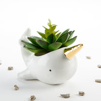 Thumbnail for Narwhal Ceramic Planter