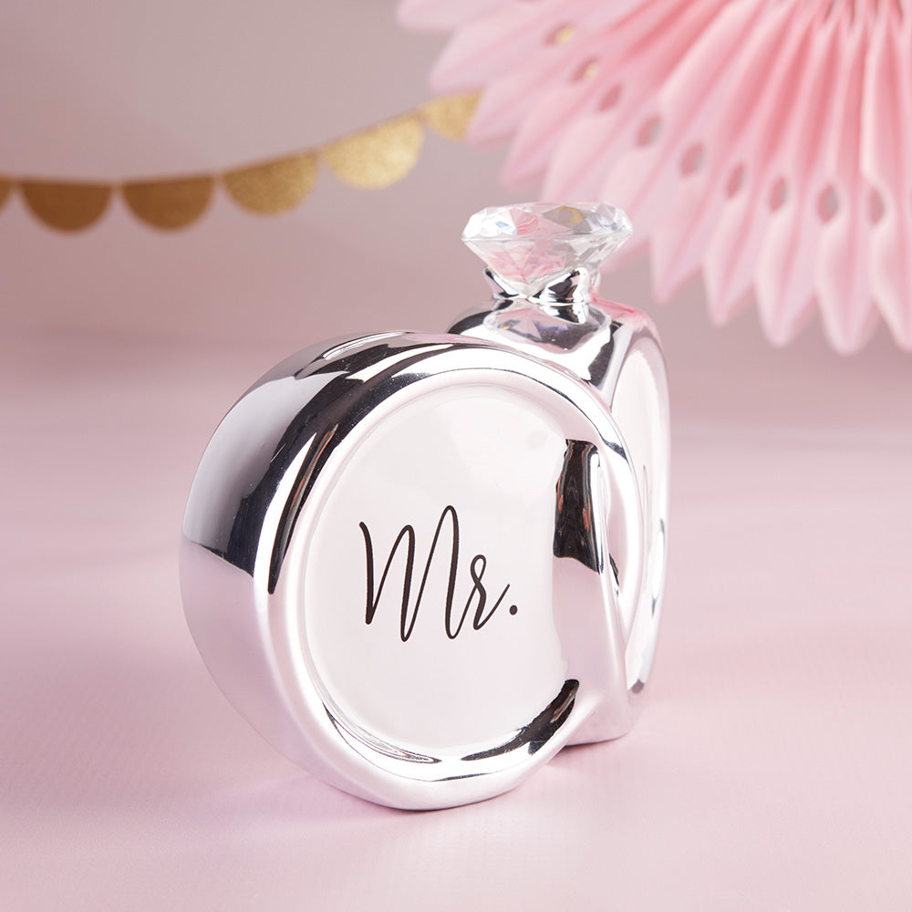 Mr. & Mrs. Diamond Ring Ceramic Bank