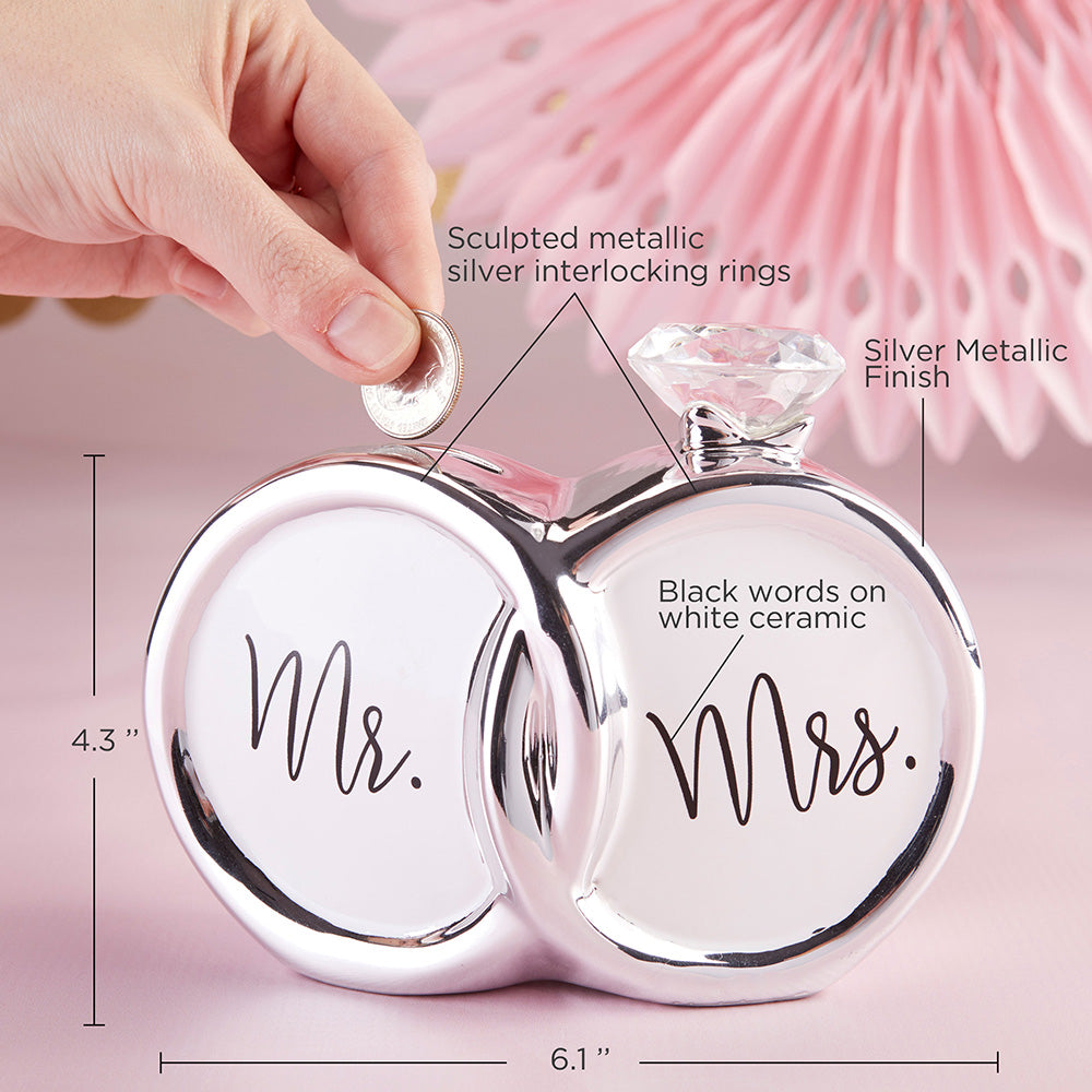 Mr. & Mrs. Diamond Ring Ceramic Bank