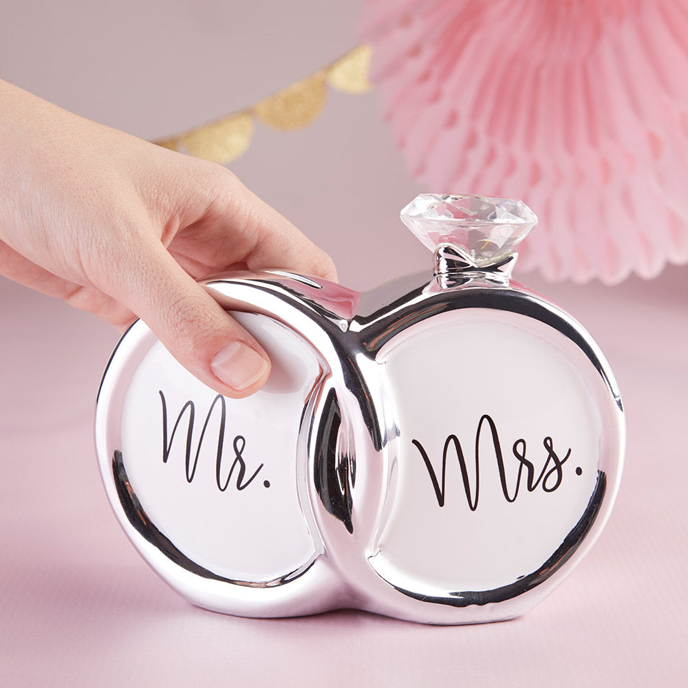 Mr. & Mrs. Diamond Ring Ceramic Bank